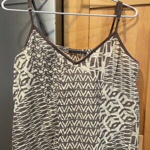 Velvet brand vintage silk & cotton voile top, Medium